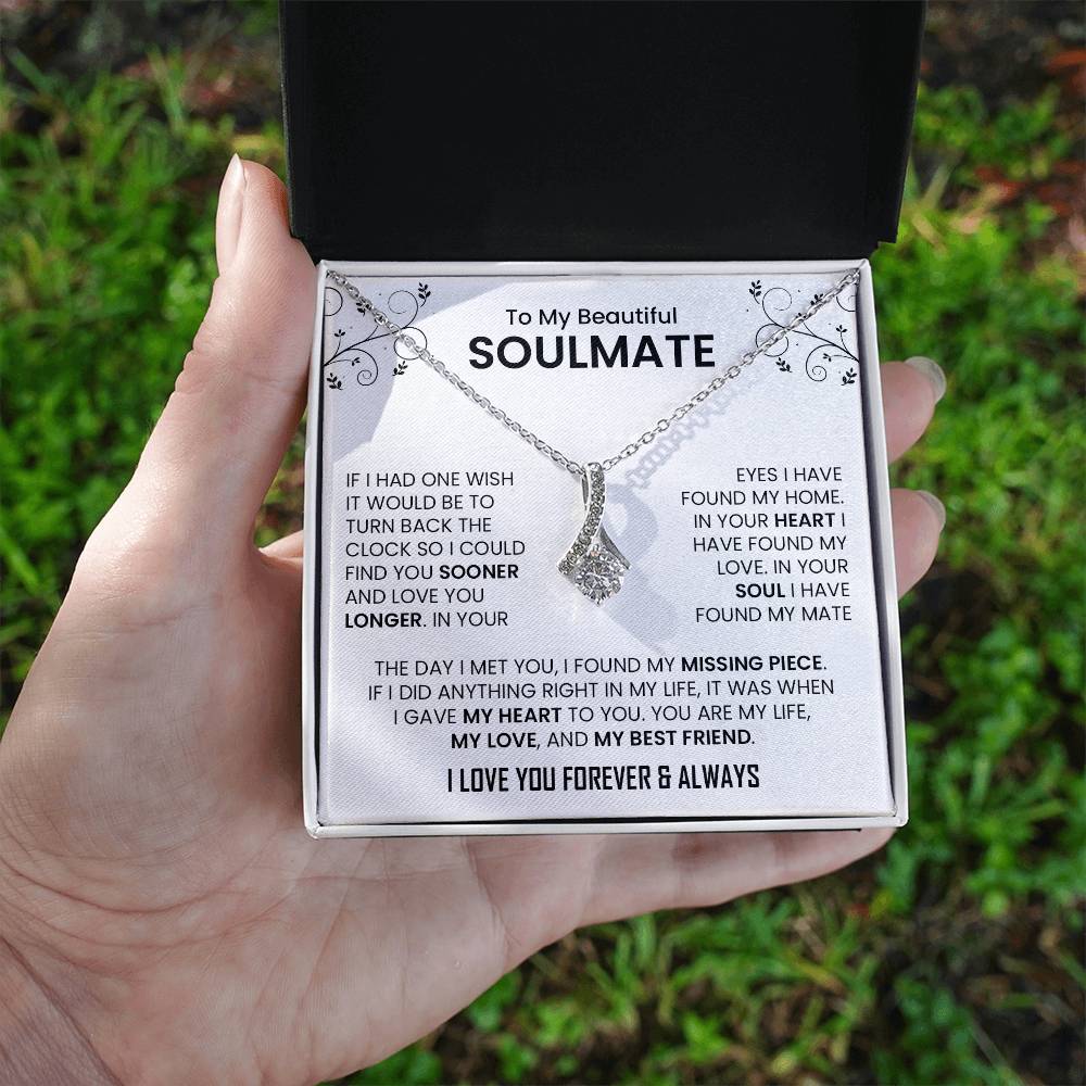 To My Beautiful Soulmate | I Love You, Forever & Always - Alluring Beauty necklace